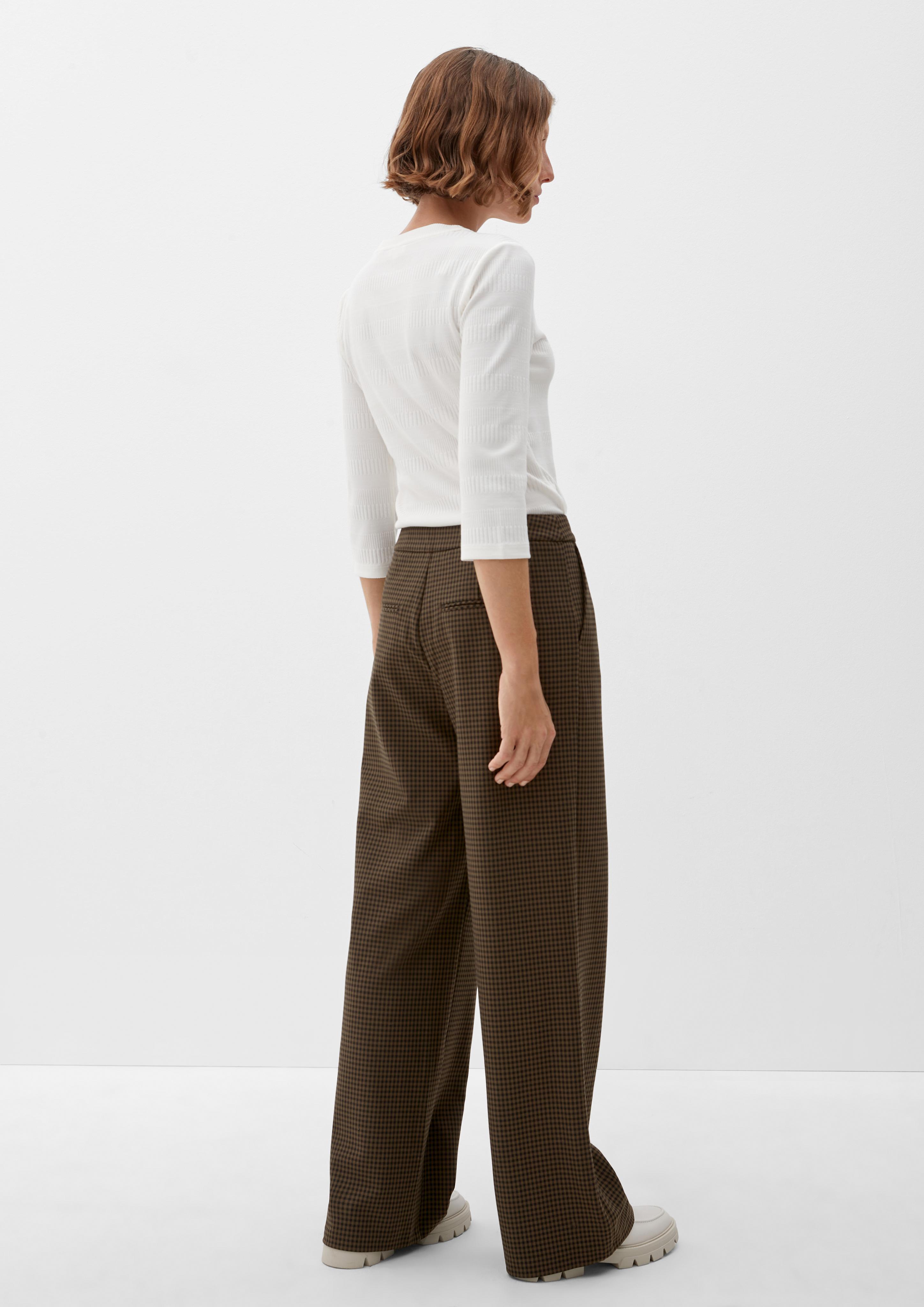Regular: Karierte Wide leg-Hose  2121388-79N7