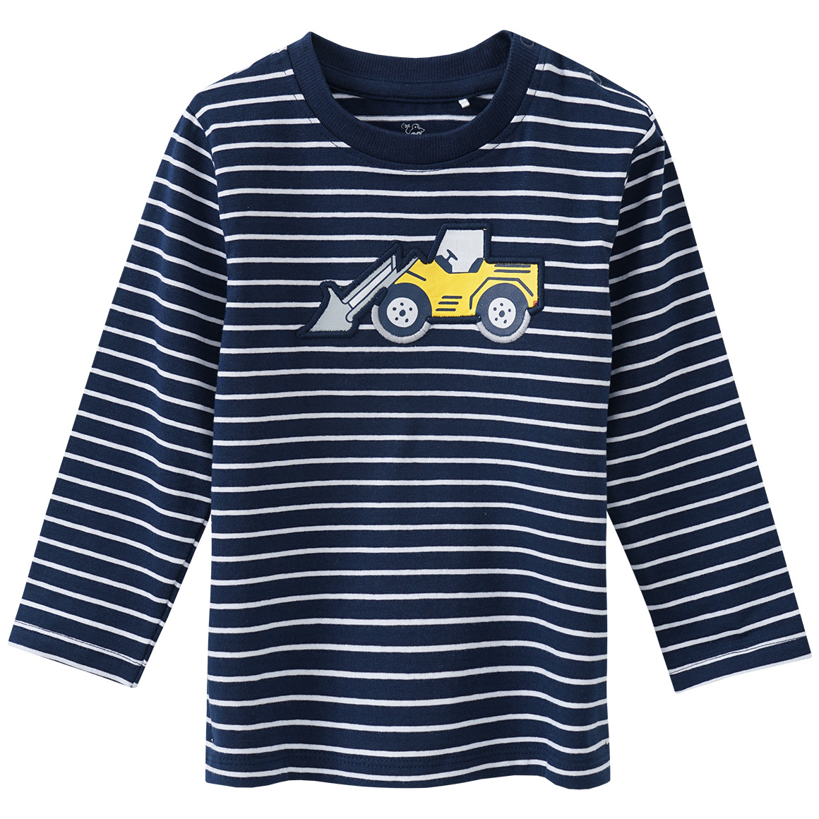 Baby Langarmshirt mit Radlader-Applikation