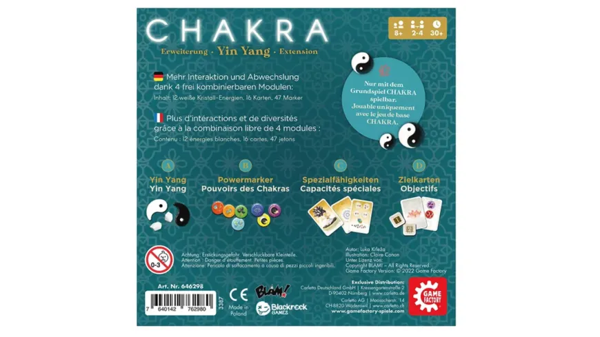 Game Factory - Chakra Yin Yang Erweiterung - Mit Strategie zur Harmonie