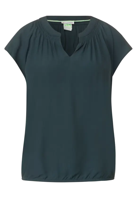 Street One Viskosebluse mit Elastiksaum