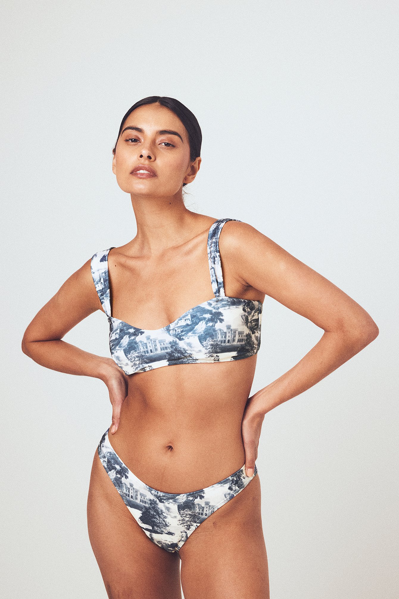 Bikini-Oberteil mit Print