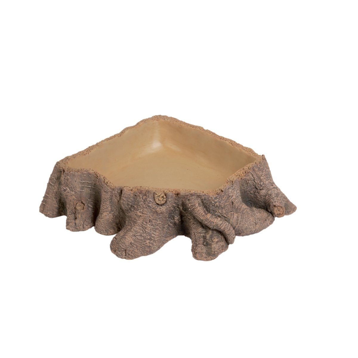 HOBBY Terrariendeko Hobby Trinkschale Stump 2, 21x21x5 cm