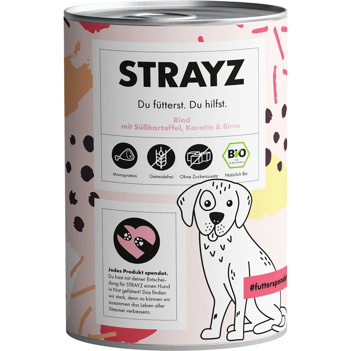 STRAYZ BIO Rind mit Süßkartoffel Karotte & Birne bei ZooRoyal