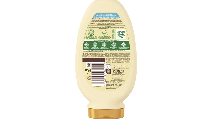 Garnier Wahre Schätze Spülung Argan+Mandelcreme 250 ml