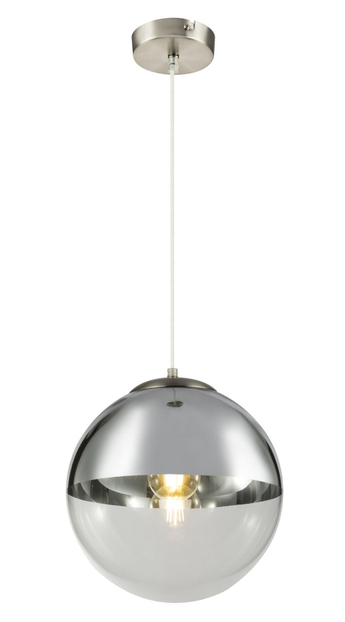 Globo Lighting - VARUS - Hängeleuchte Metall Nickel matt, 1x E27