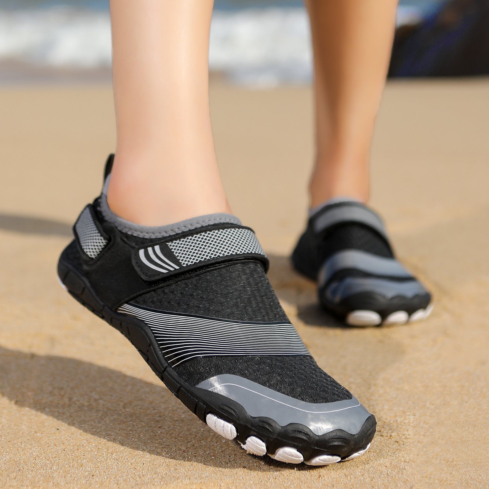 HUSKSWARE C-XT-A8301 Wasserschuh (Strandschuhe, Schwimmschuhe, Barfußschuhe, 1-tlg., Geeignet für Wassersport, Schwimmen, Surfen) Outdoor-Schwimmschuhe, schnell trocknende atmungsaktive