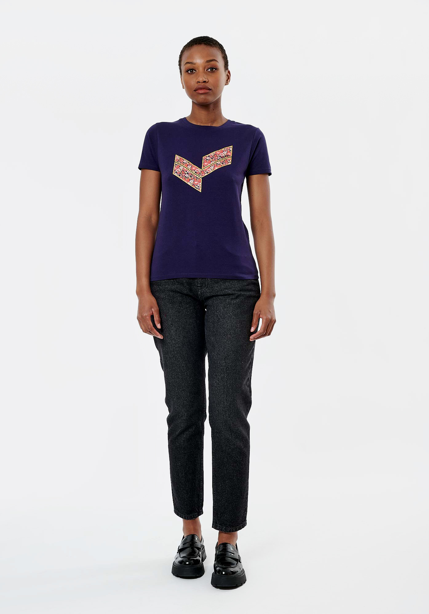 LOVET  T-shirt bleu Femme