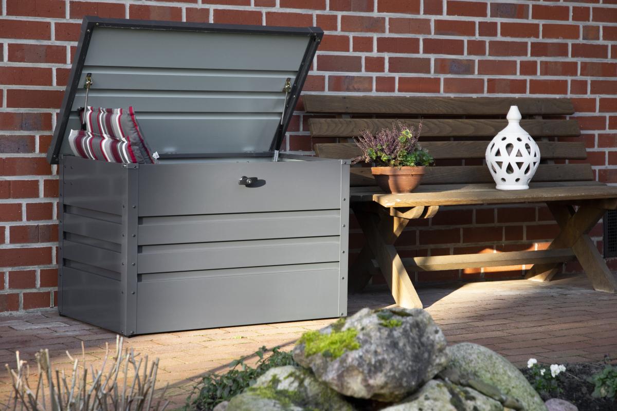 dobar Große Metall-Gartentruhe Valor 300l