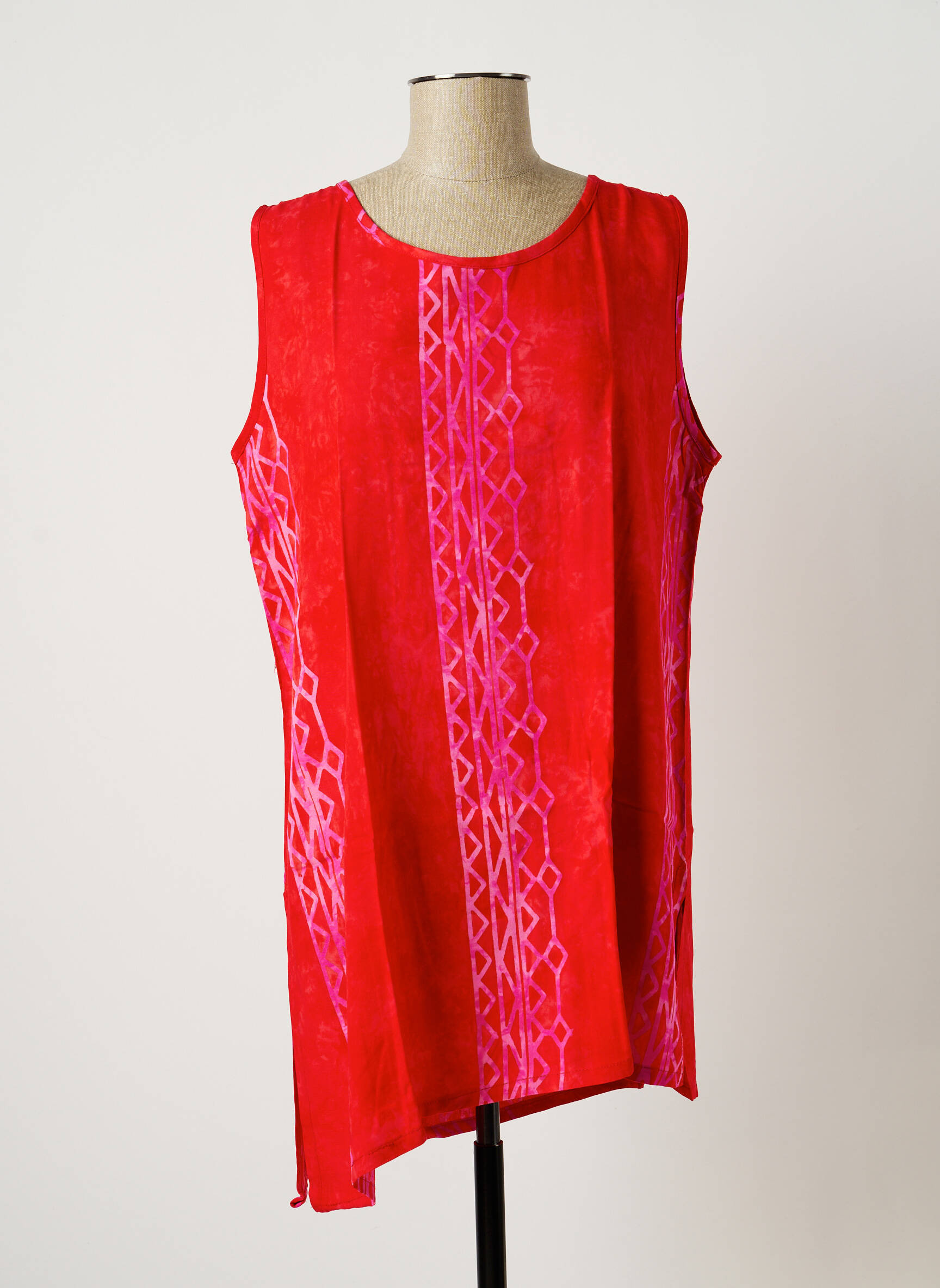 Dou Dou S Tuniquesansmanche Femme couleur rouge