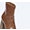Boots camel à plateforme et talon flare