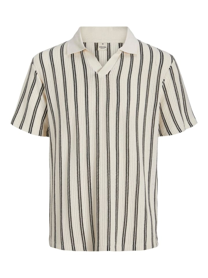 JACK & JONES PLUS Poloshirt in Cloud Dancer günstig kaufen