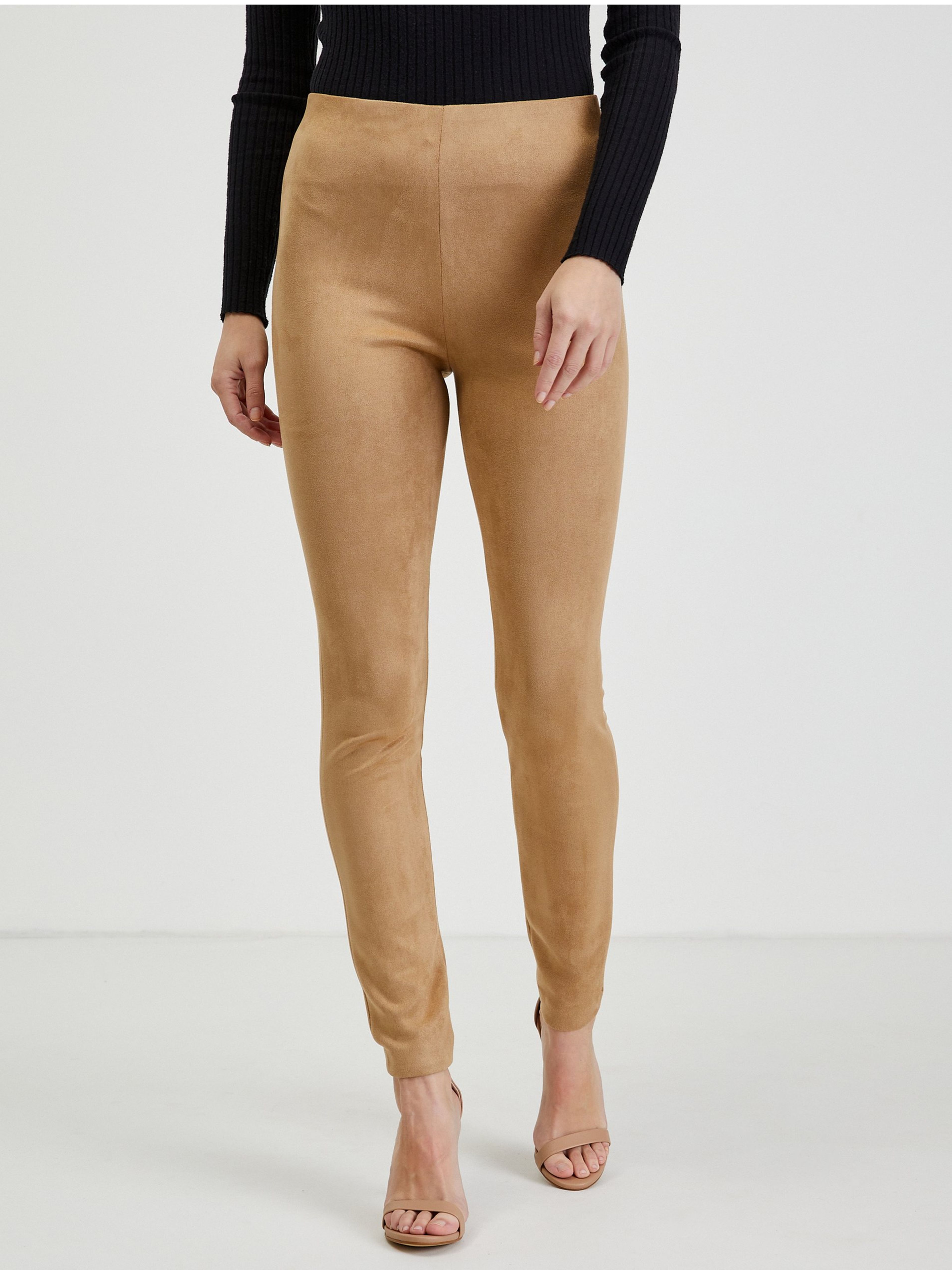 Hellbraune Damenhose Wildleder ORSAY
