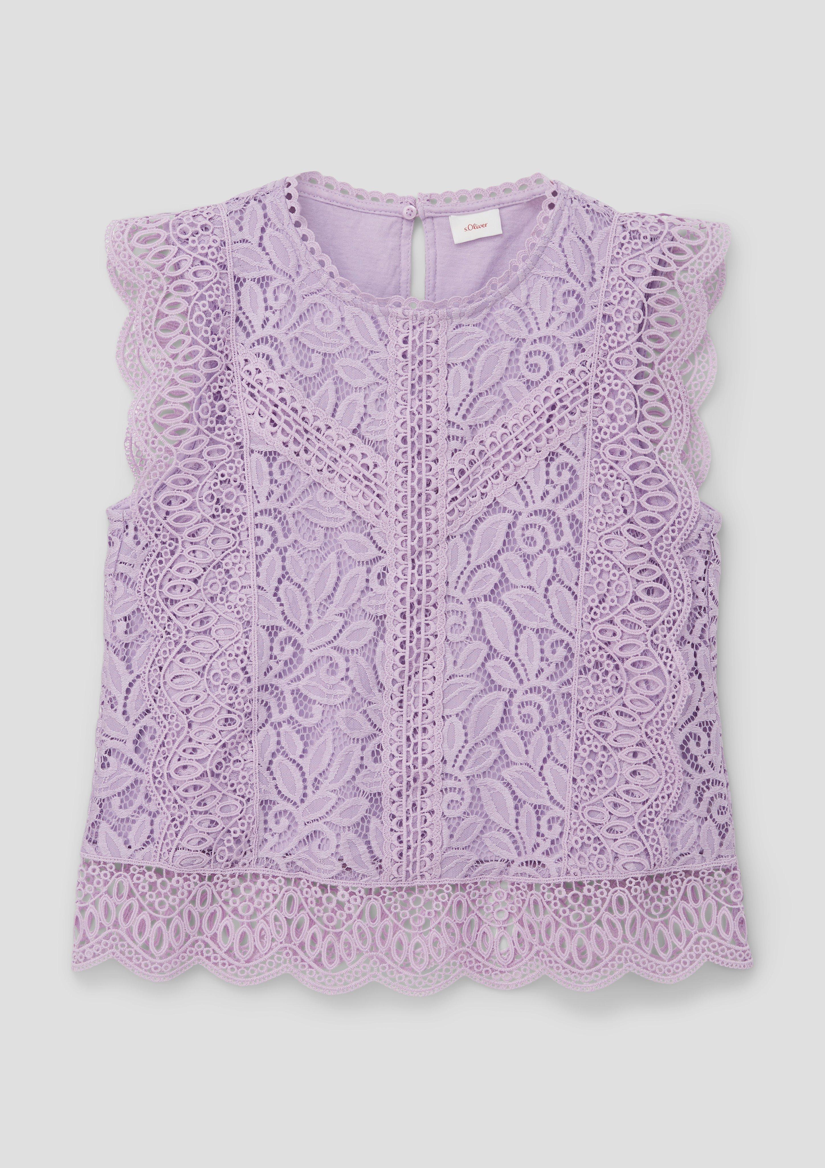 Bluse aus Lochspitze mit blickdichtem Futter  2142416-4704