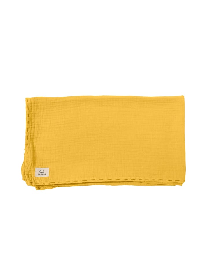 Mababu Stilltuch Musselin in mustard günstig kaufen onesize