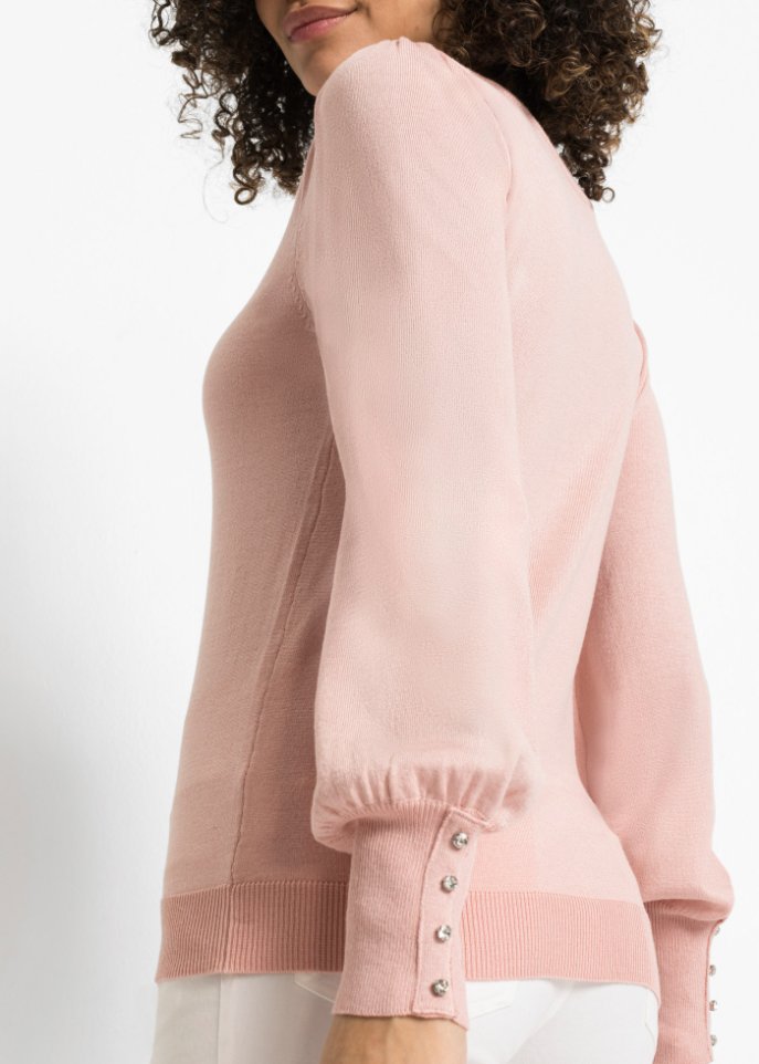 Pullover mit Schmuckknöpfen