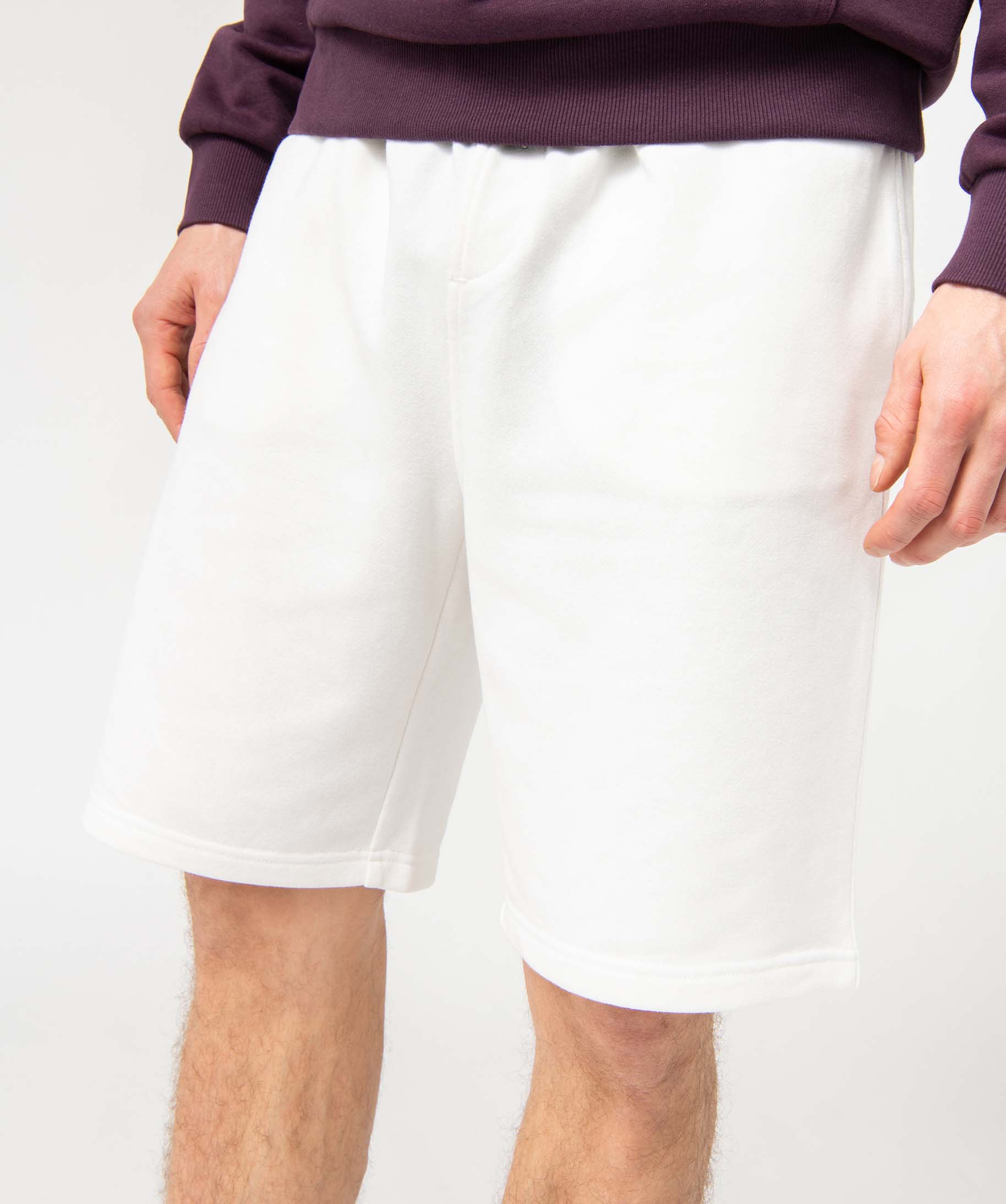Bermuda homme en maille extensible blanc | GEMO