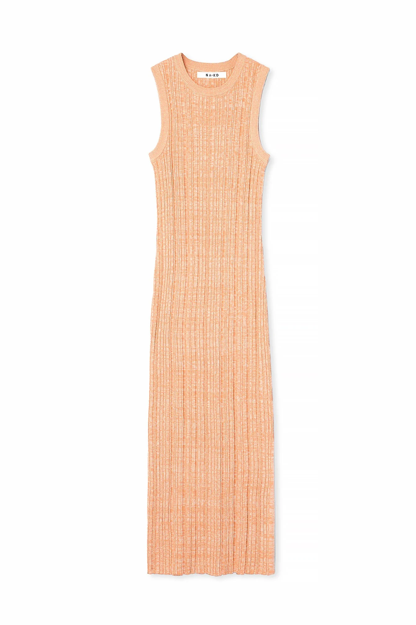 Ärmelloses Midikleid aus Rippenstrick