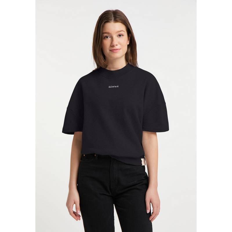 SOMWR Short Sleeve Crewneck Sweater Sweatshirt Damen