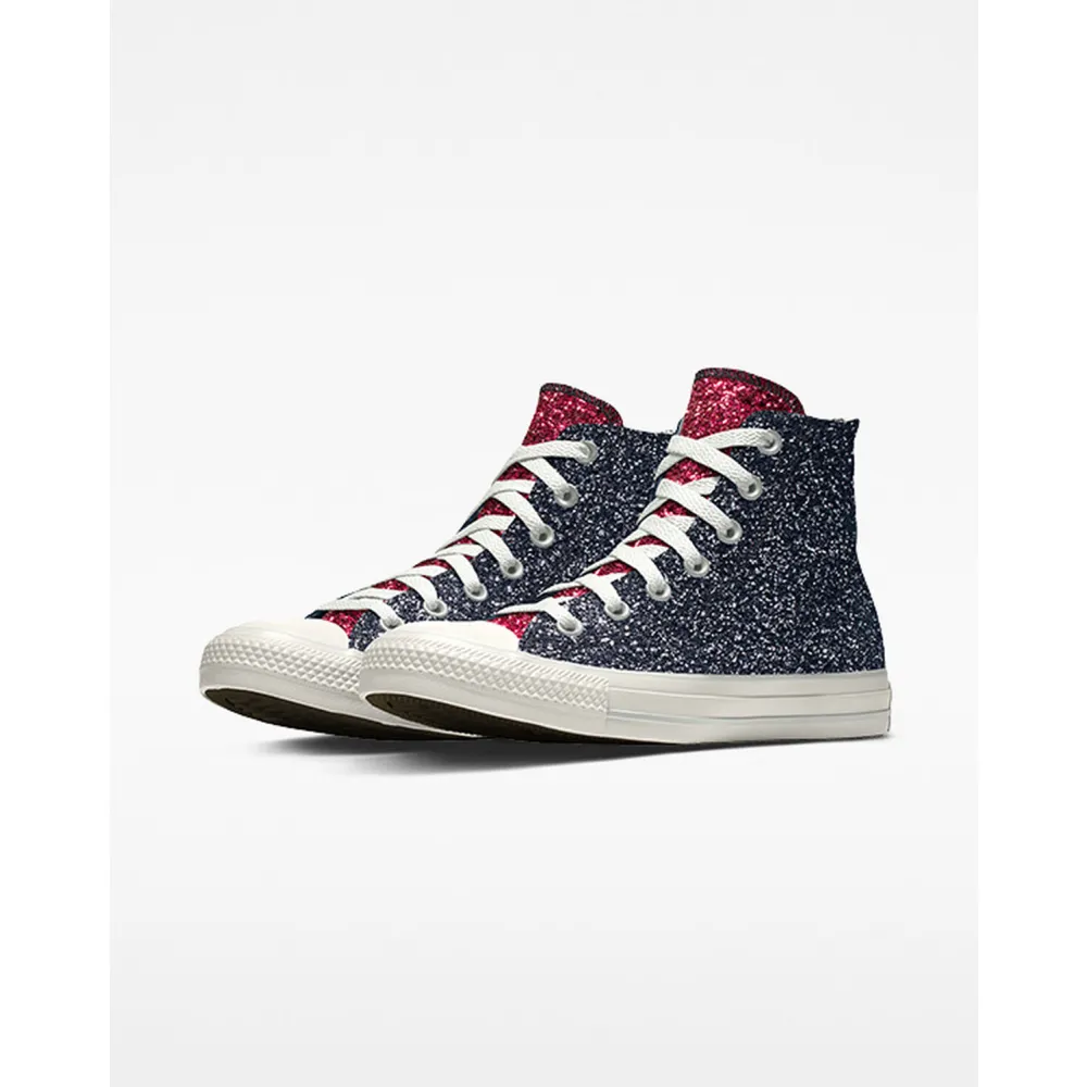 Converse Custom Chuck Taylor All Star Glitter By You 173144CHO23_SILVER_PINK / schwarz