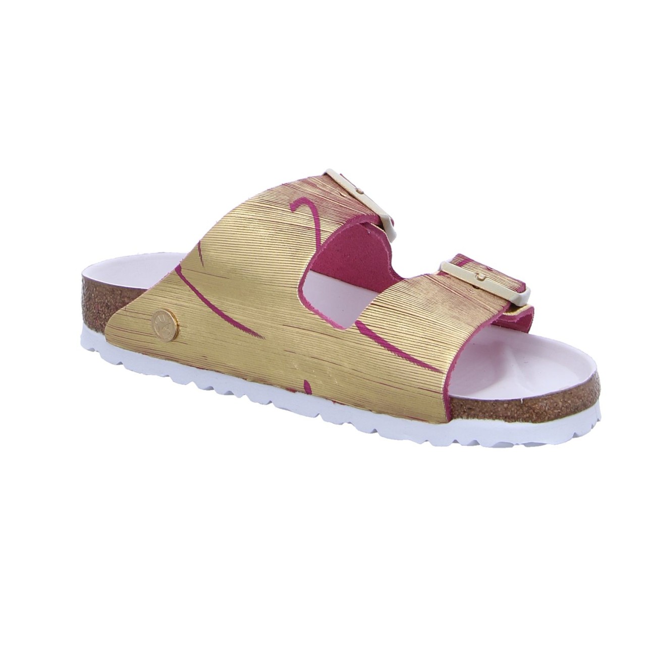 BIRKENSTOCK Pantoletten silber