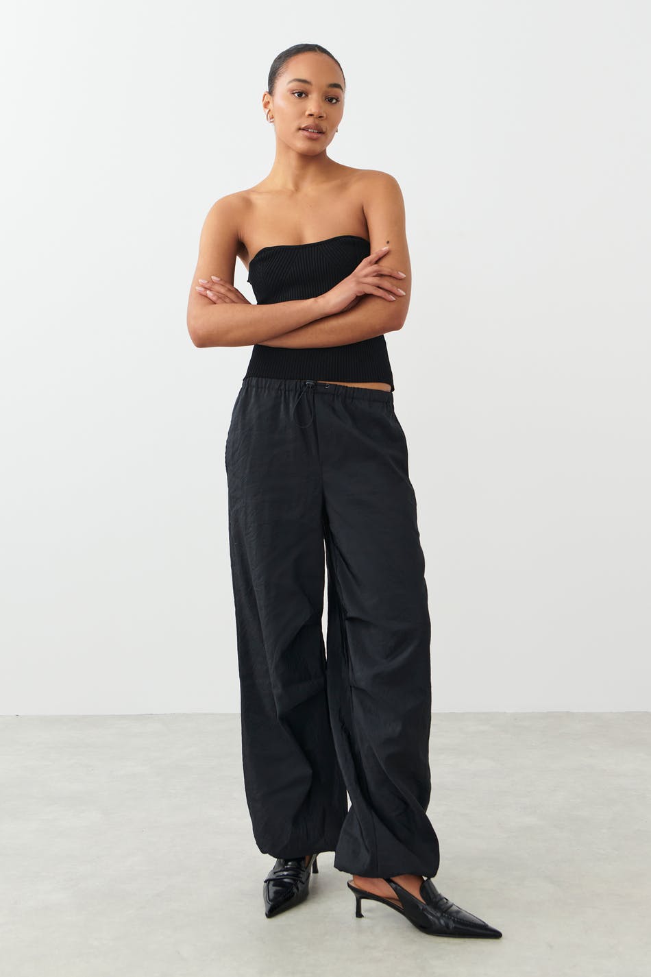 Knitted tube top