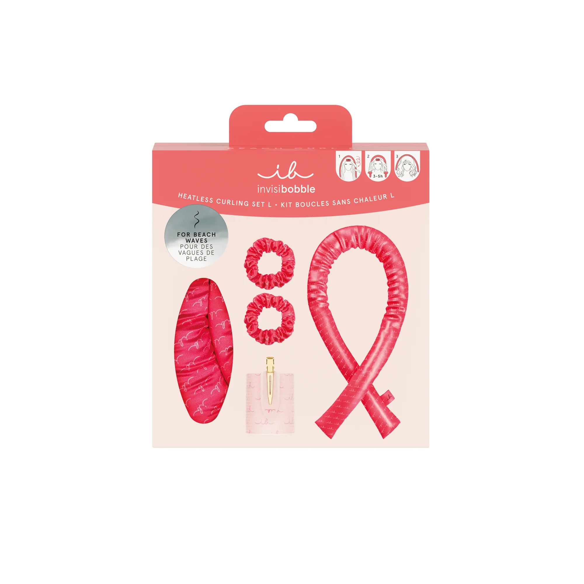 Coffret cadeau Beach Curl L - Pinces et élastiques à cheveux, bigoudis, épingles à cheveux et barrettes