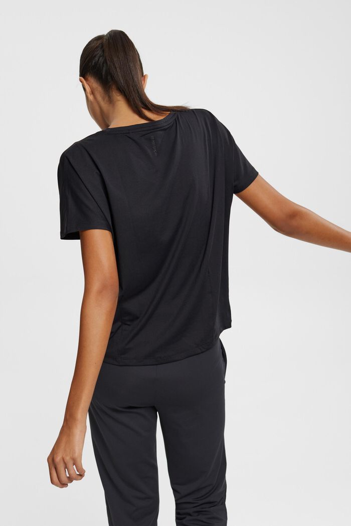 Active-T-Shirt mit V-Ausschnitt und E-DRY