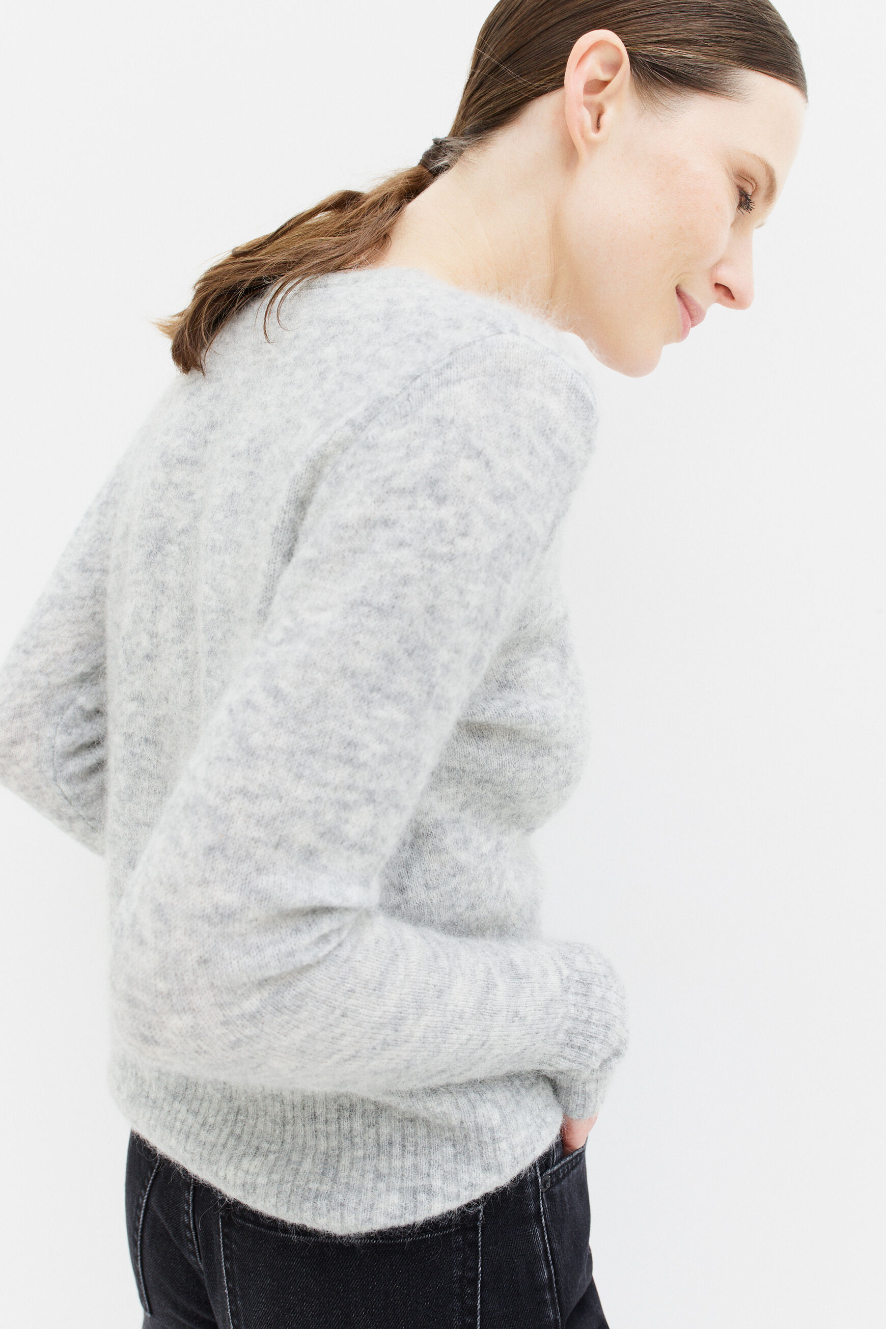 pull selena gris clair femme