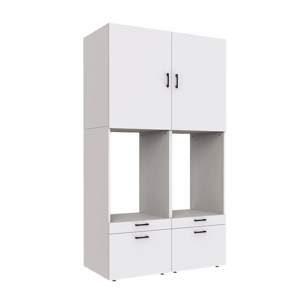 Roomart Waschmaschinenumbauschrank (Waschmaschinenschrank mit Schrankaufsätzen Waschturm Mehrzweckschrank)