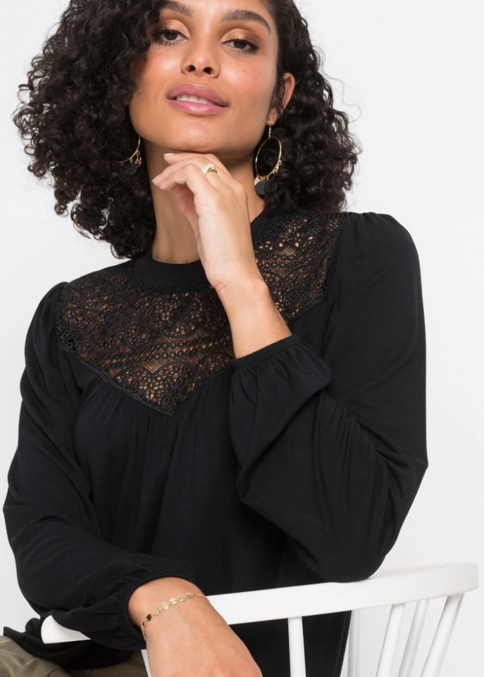 Shirt mit Spitze