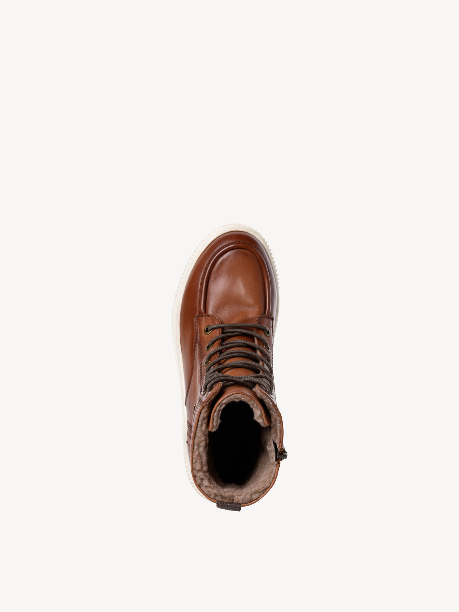 Bottine en cuir - marron