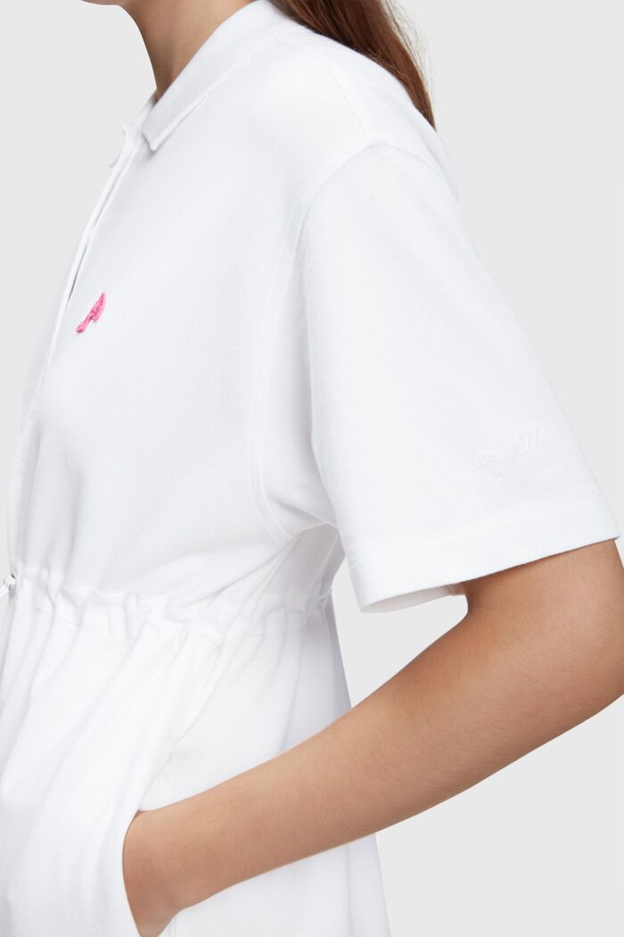 Plissiertes Tennis-Polokleid mit Dolphin-Batch