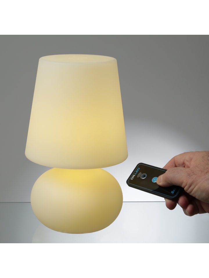 MARELIDA LED Garten Tischlampe dimmbar mit Fernbedienung aufladbar H: 26cm in weiß günstig kaufen onesize