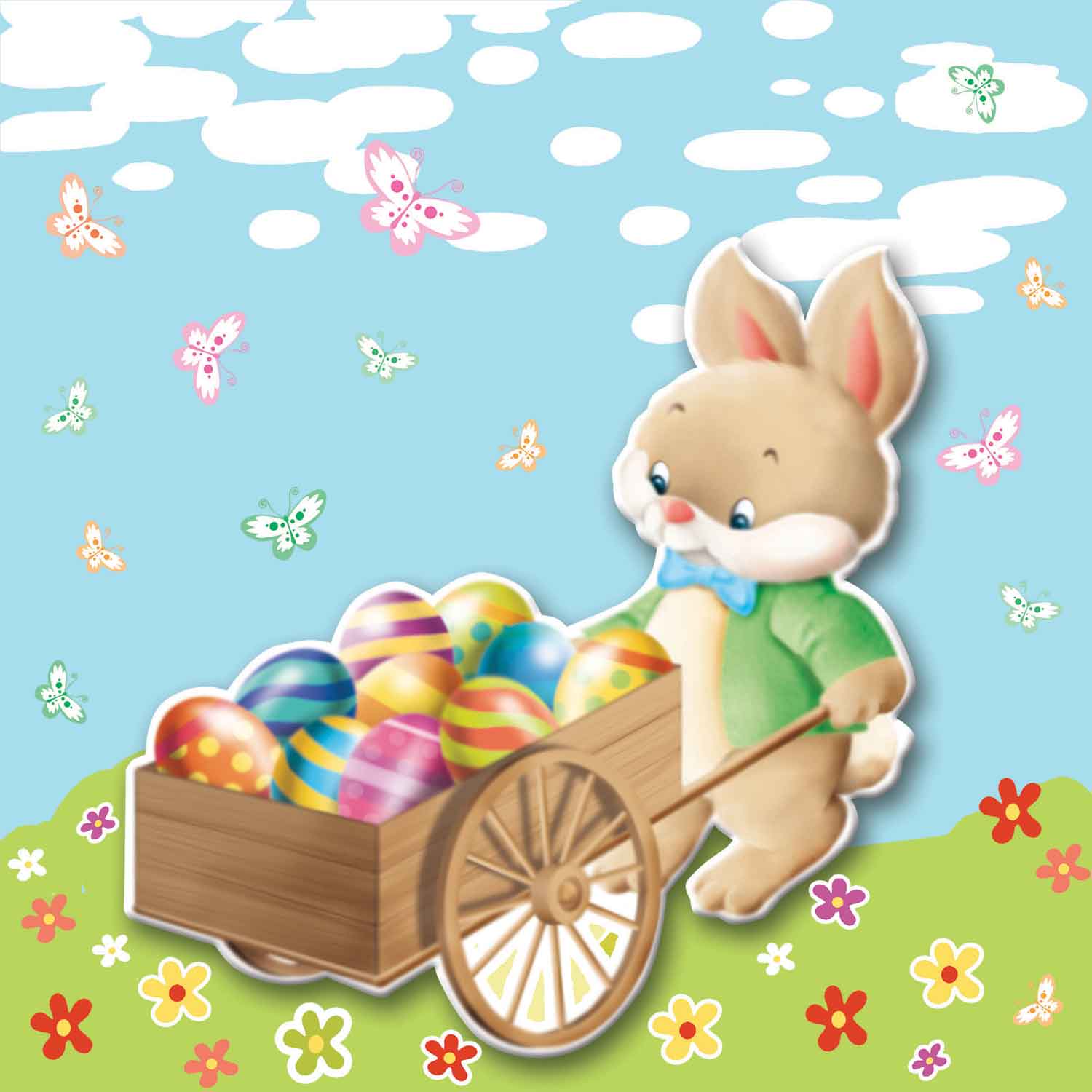 Papstar Servietten Easter Bunny 20er