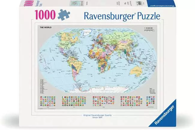 Puzzle 1000 Teile - Politische Weltkarte