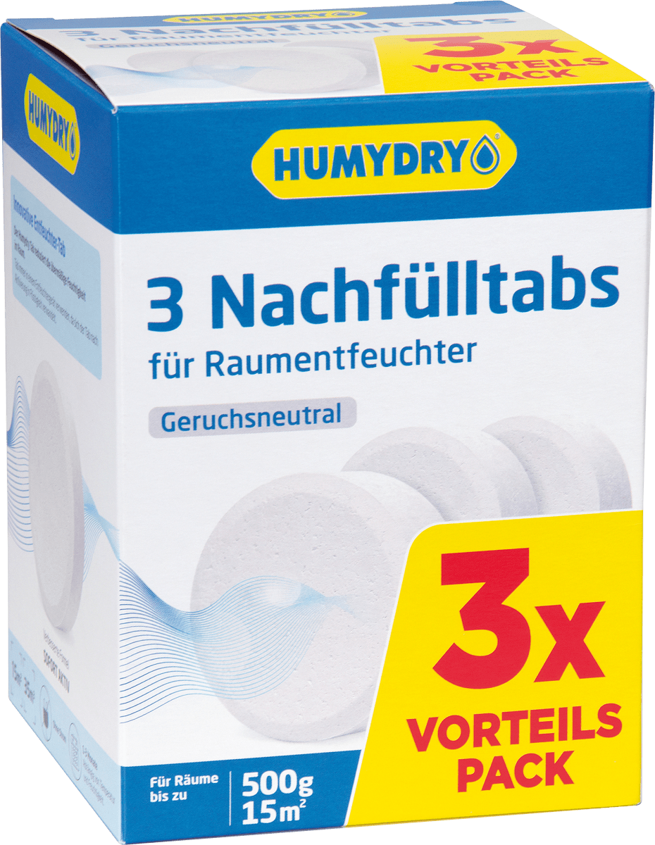 Raumentfeuchter Home & Style Nachfüllpack 3 x 500 g, 1,5 kg