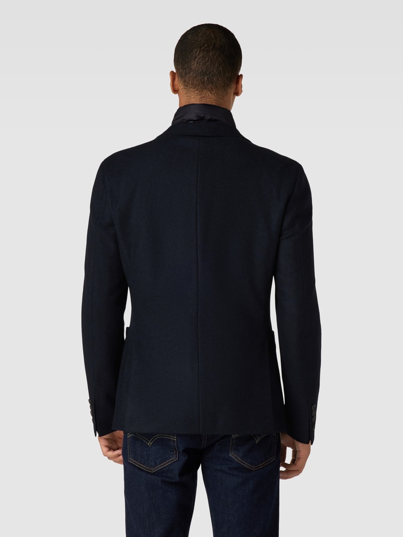 2-Knopf-Sakko in Two-Tone-Machart Modell 'Hecton' in marineblau