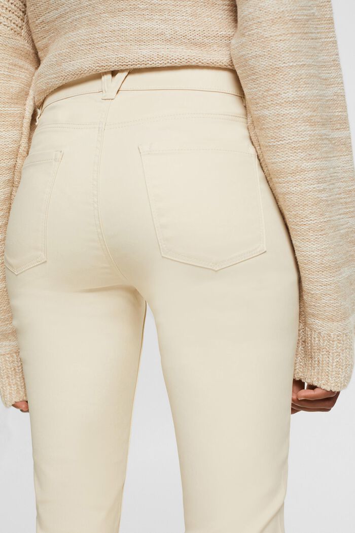 High-Rise-Hose im Slim Fit aus Kunstleder