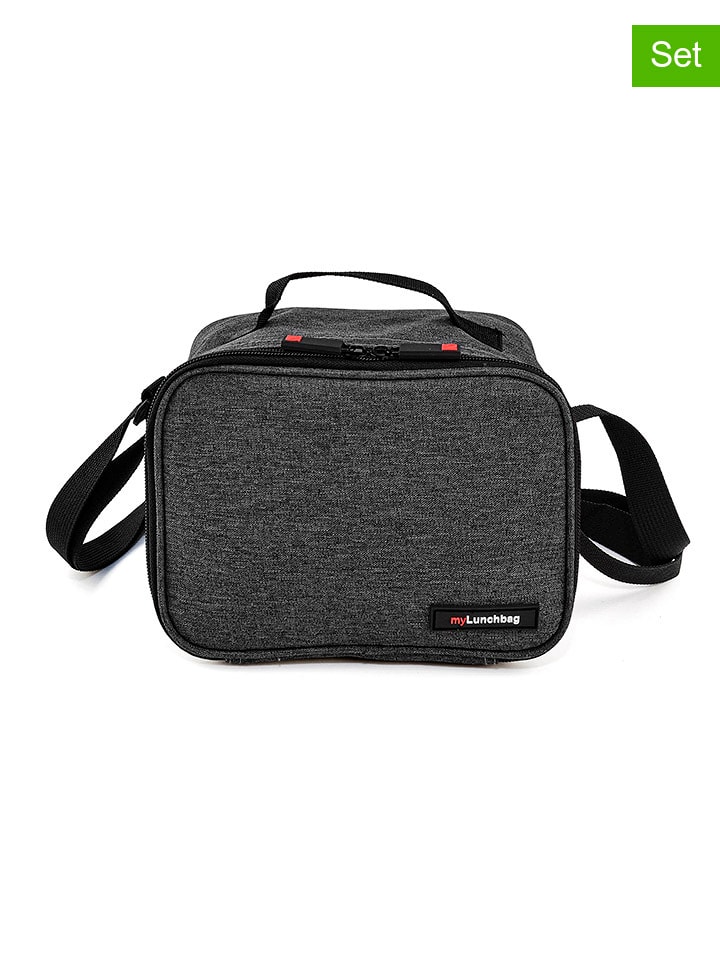 IRIS 2tlg. Lunchset: Isoliertasche und Luchbox in Schwarz günstig kaufen onesize