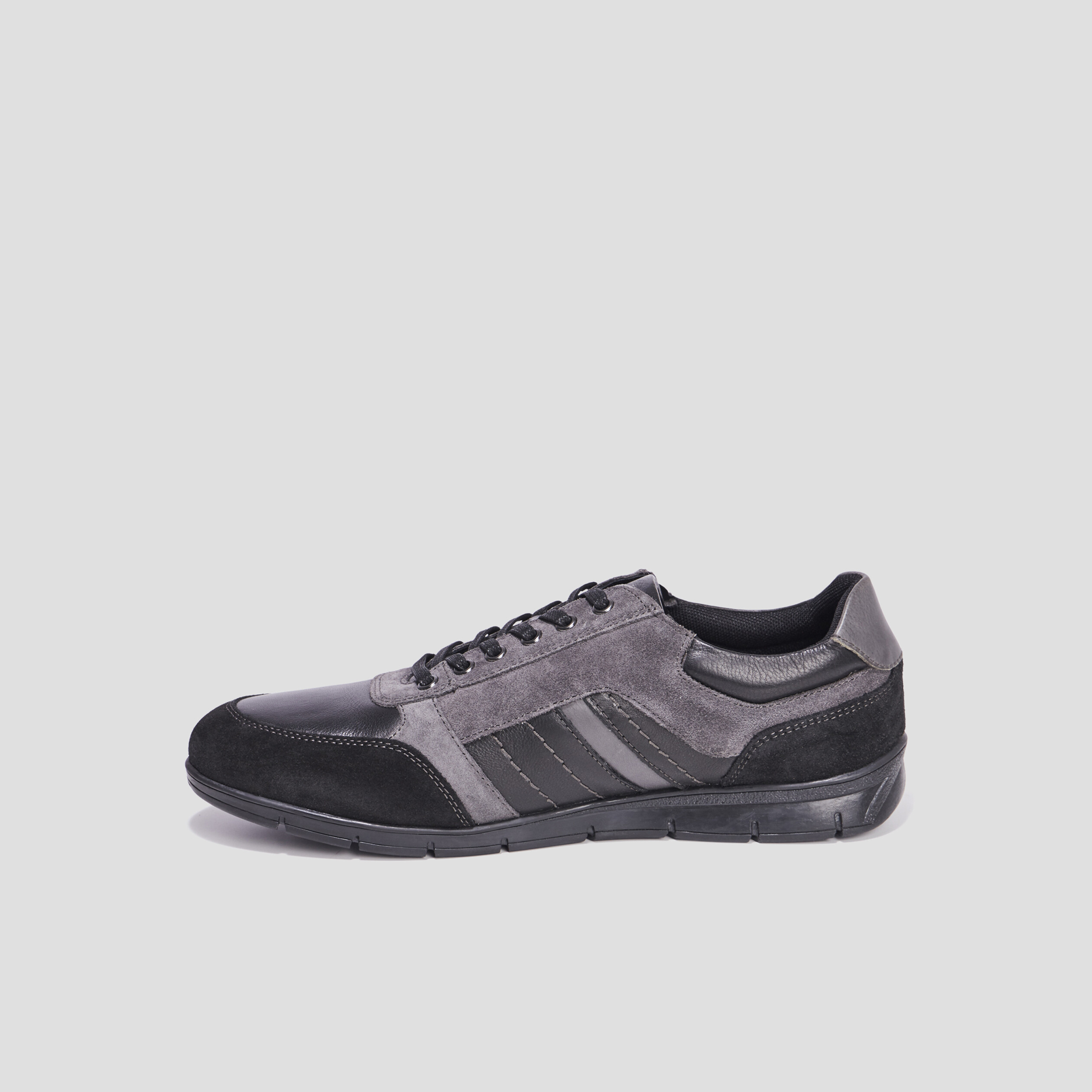 Derbies zippées en cuir Walking Dulula noir homme | La Halle