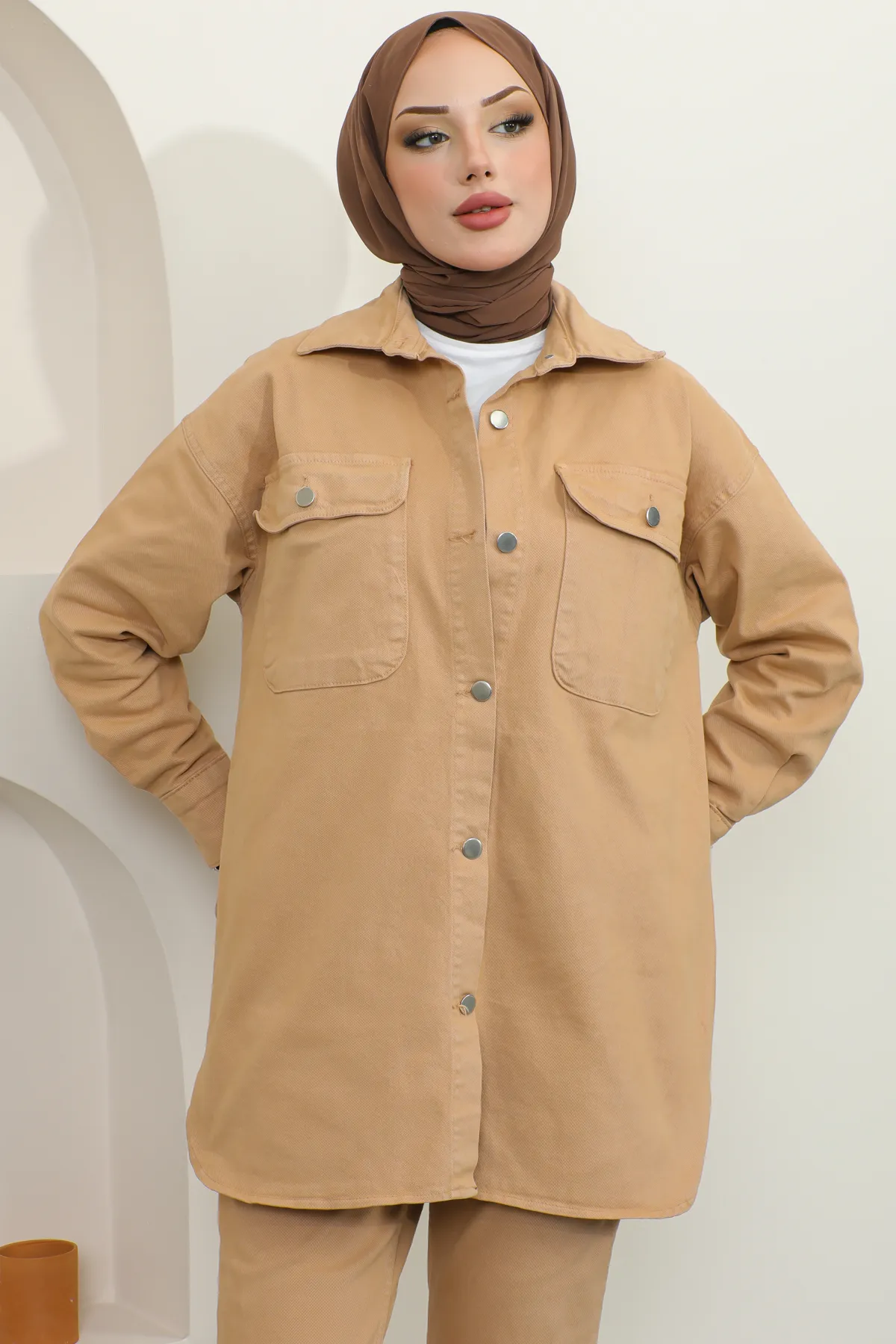 benguen  Zweiteiler - Beige - Regular Fit