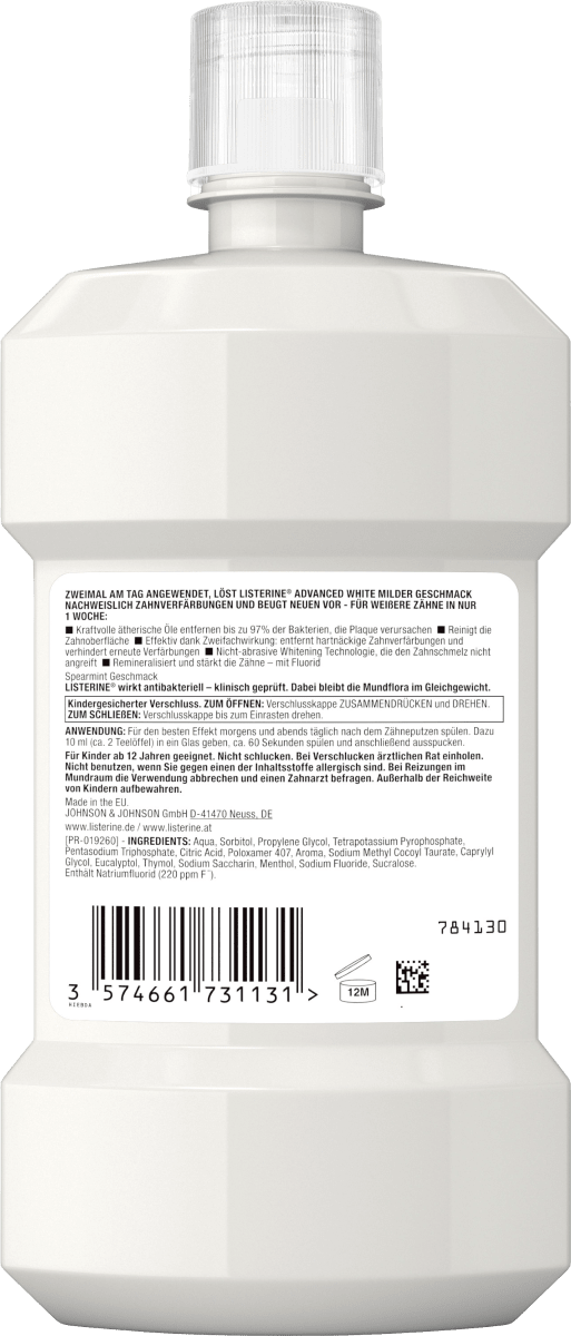 Mundspülung Advanced White, 500 ml