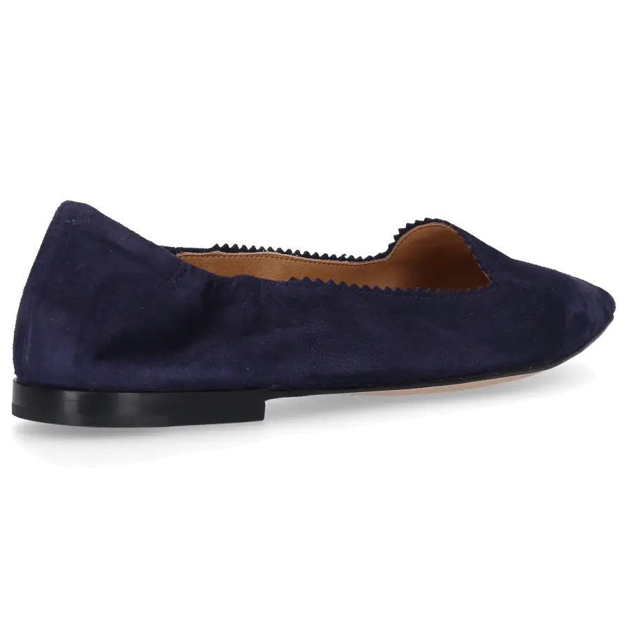 Pomme D`OR - Ballerinas 1726E Veloursleder blau - blau