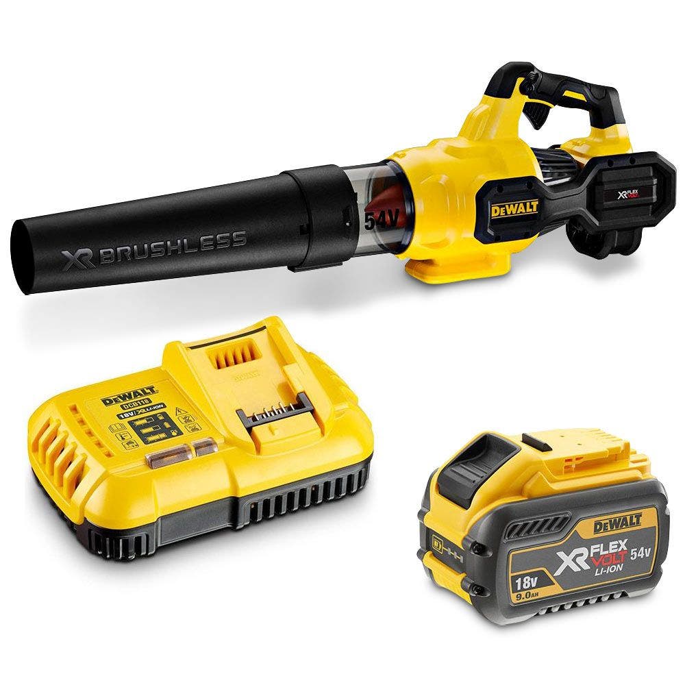 DEWALT 54V XR FLEXVOLT Axial Blower 1 x 9.0Ah Kit DCMBA572X1-XE