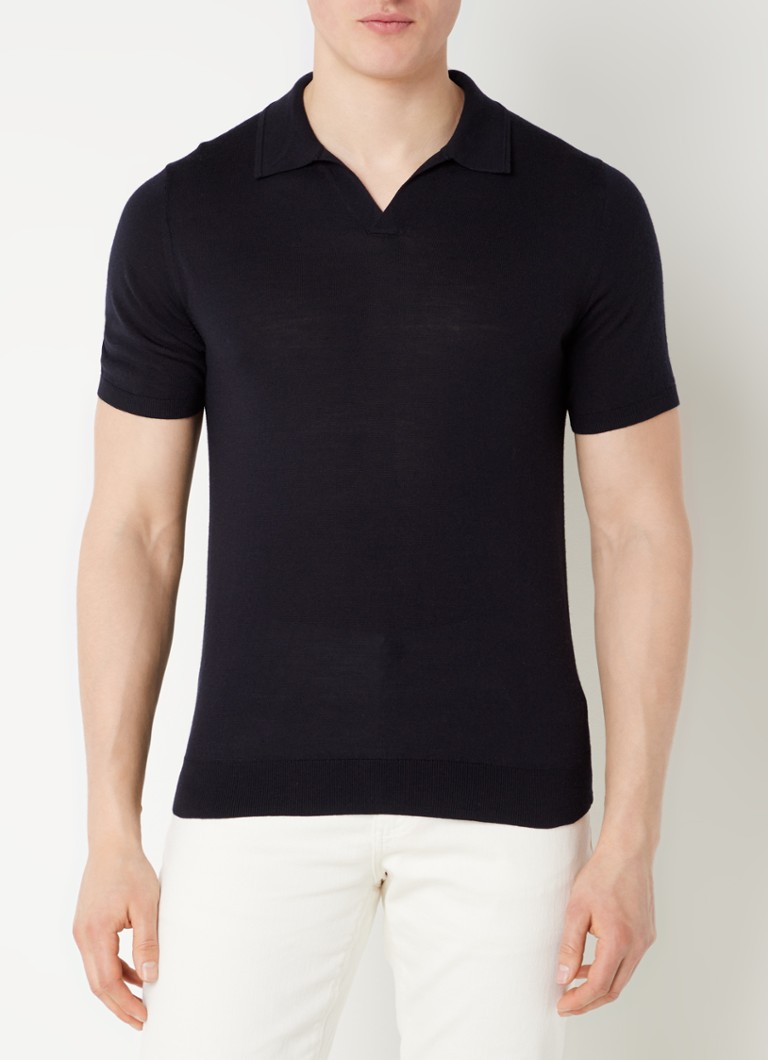 Reiss polo majica regularnog kroja od fino pletene vune