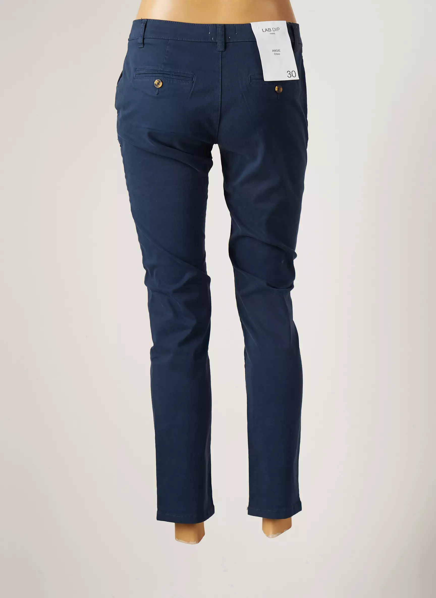 Lab Dip Paris Pantalons Slim Femme couleur bleu