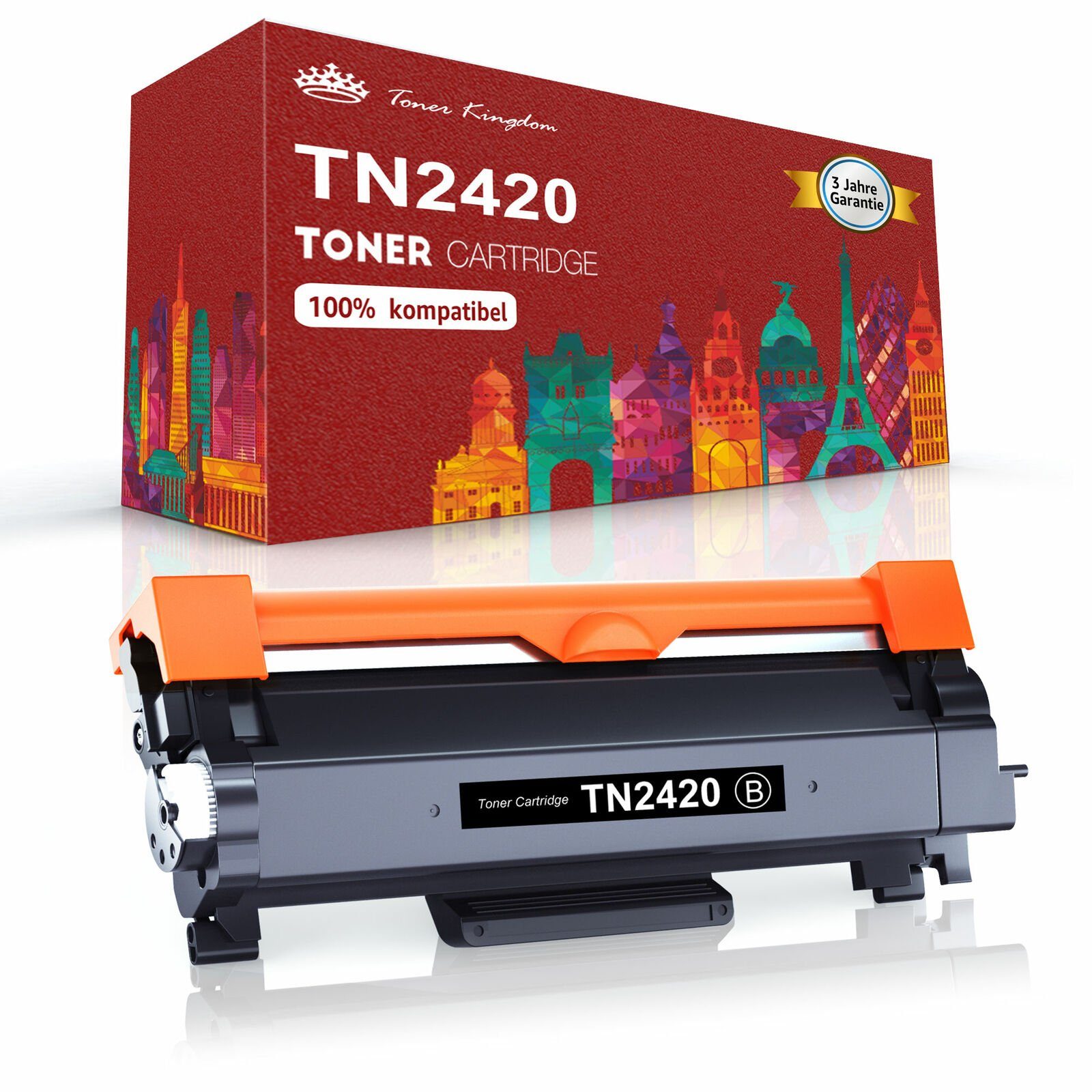 Toner Kingdom Tonerpatrone TN 2420 TN-2410 für Brother HL-L2310D DCP-L2510D MFC-L2710DN
