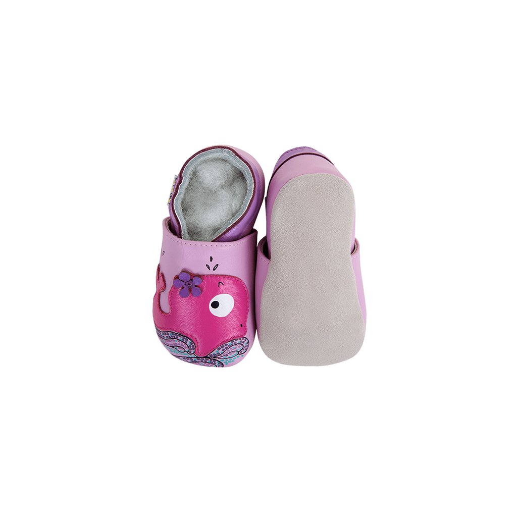 Lait et Miel Baleine Sportive Krabbelschuhe mit Wal