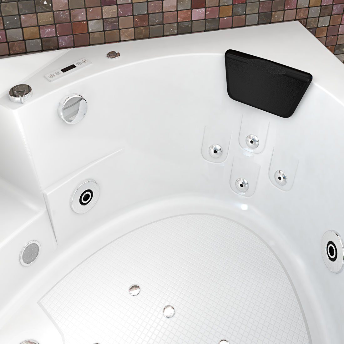 AcquaVapore Whirlpool-Badewanne Whirlpool Pool Badewanne Wanne W06H 152x152cm