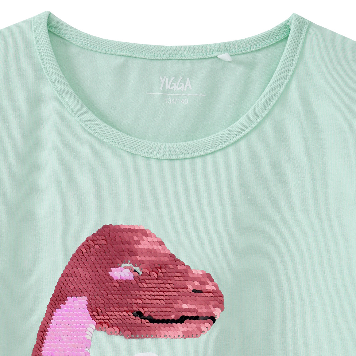 Mädchen T-Shirt mit Wendepailletten